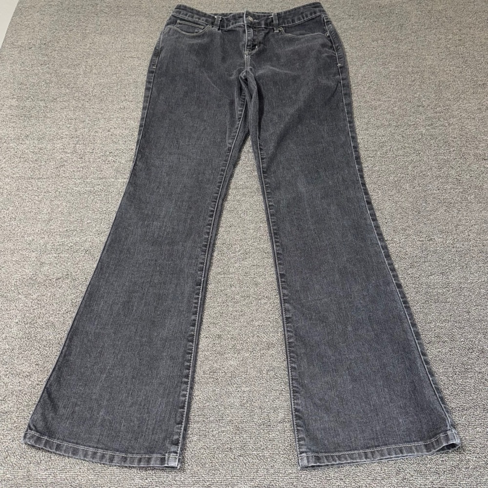 The Limited 312 Denim Women's 8 Black Faded Bootcut Jeans Mid Rise Y2K Casual